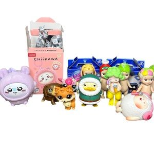 Vinyl Pop Art Figure Collectible Bundle - Sonny Angels, LPS, Chiikawa